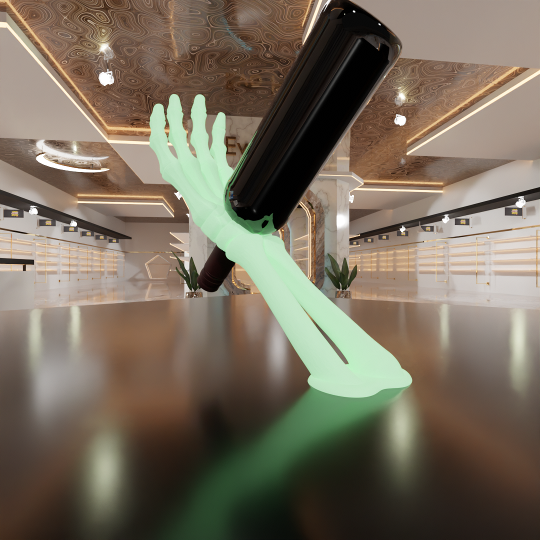 Skeleton Wine Bottle Holder