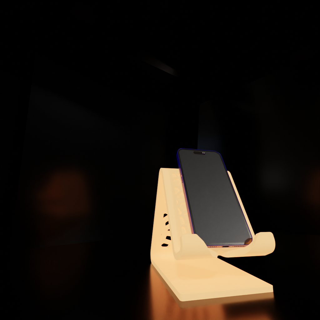 Mobile Phone Stand with Charging Cable Slot