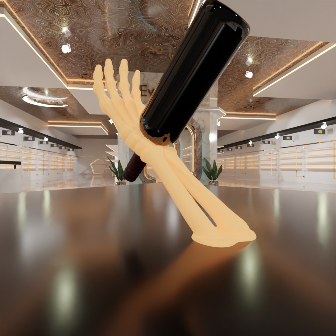Skeleton Wine Bottle Holder