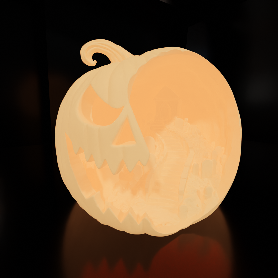 Pumpkin Scene - House