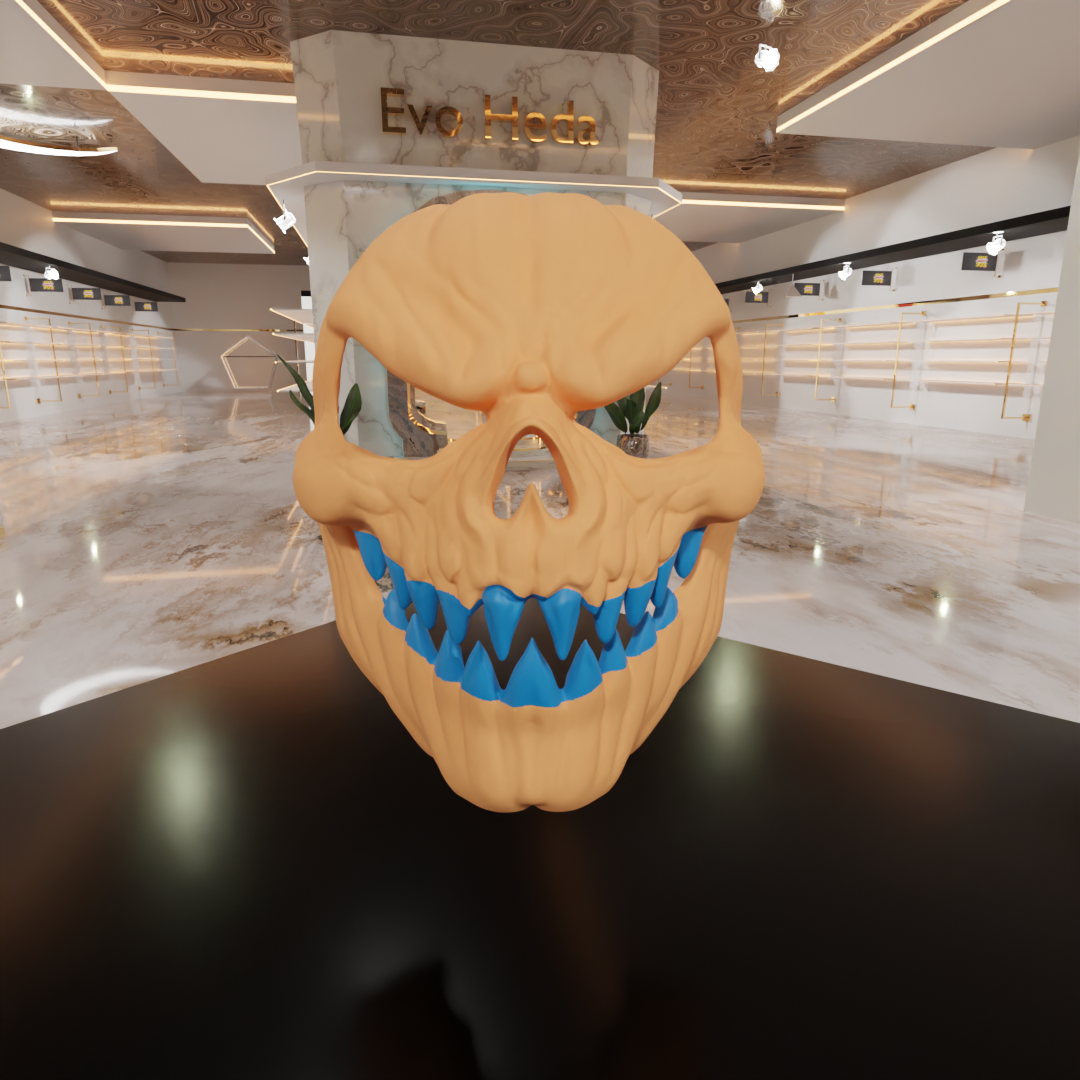 Evil Pumpkin Mask