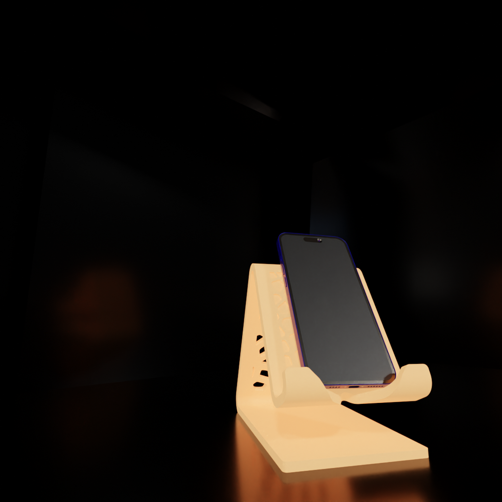 Mobile Phone Stand with Charging Cable Slot
