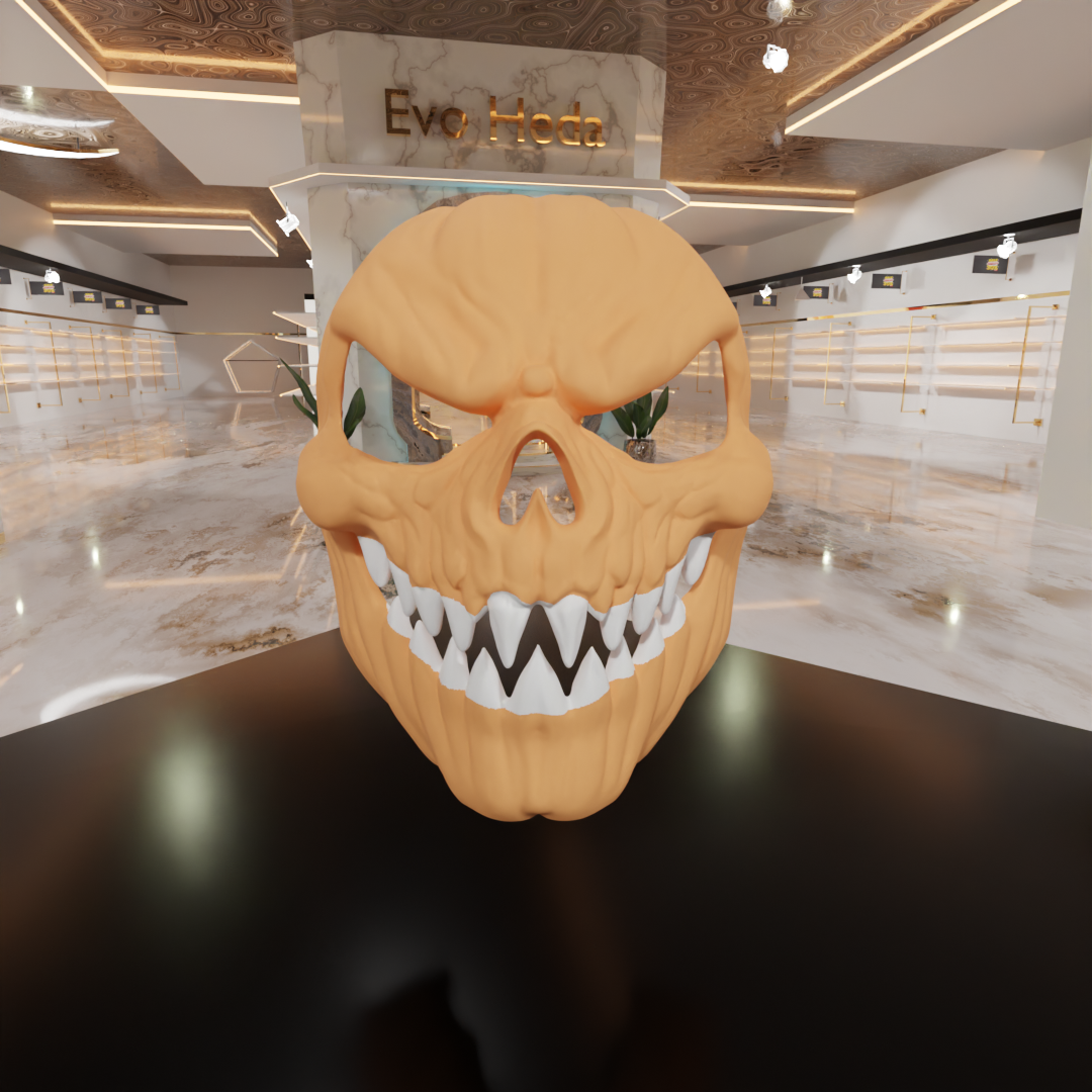 Evil Pumpkin Mask