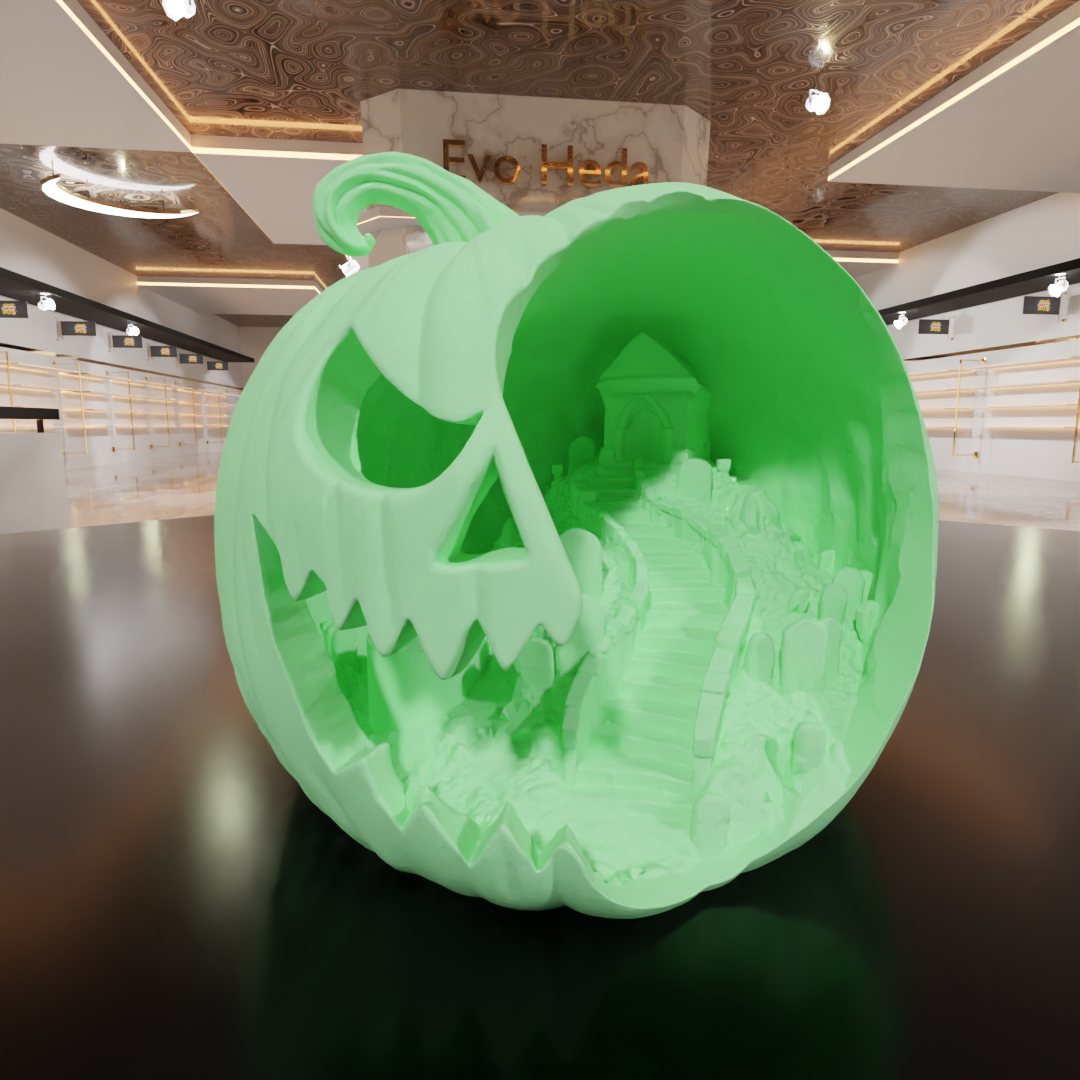 Pumpkin Scene - House