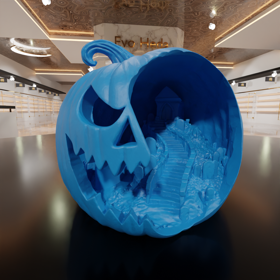 Pumpkin Scene - House