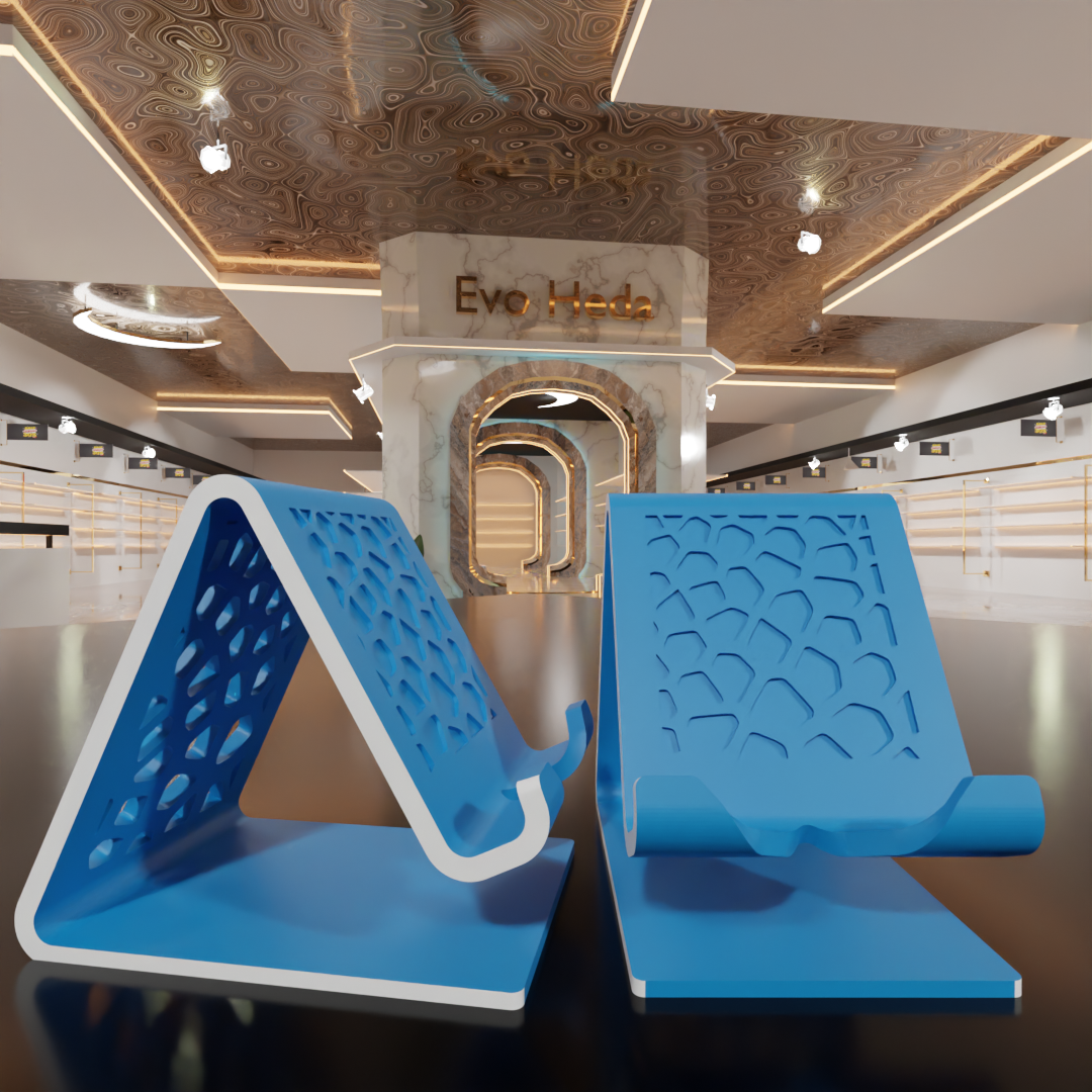 Mobile Phone Stand with Charging Cable Slot