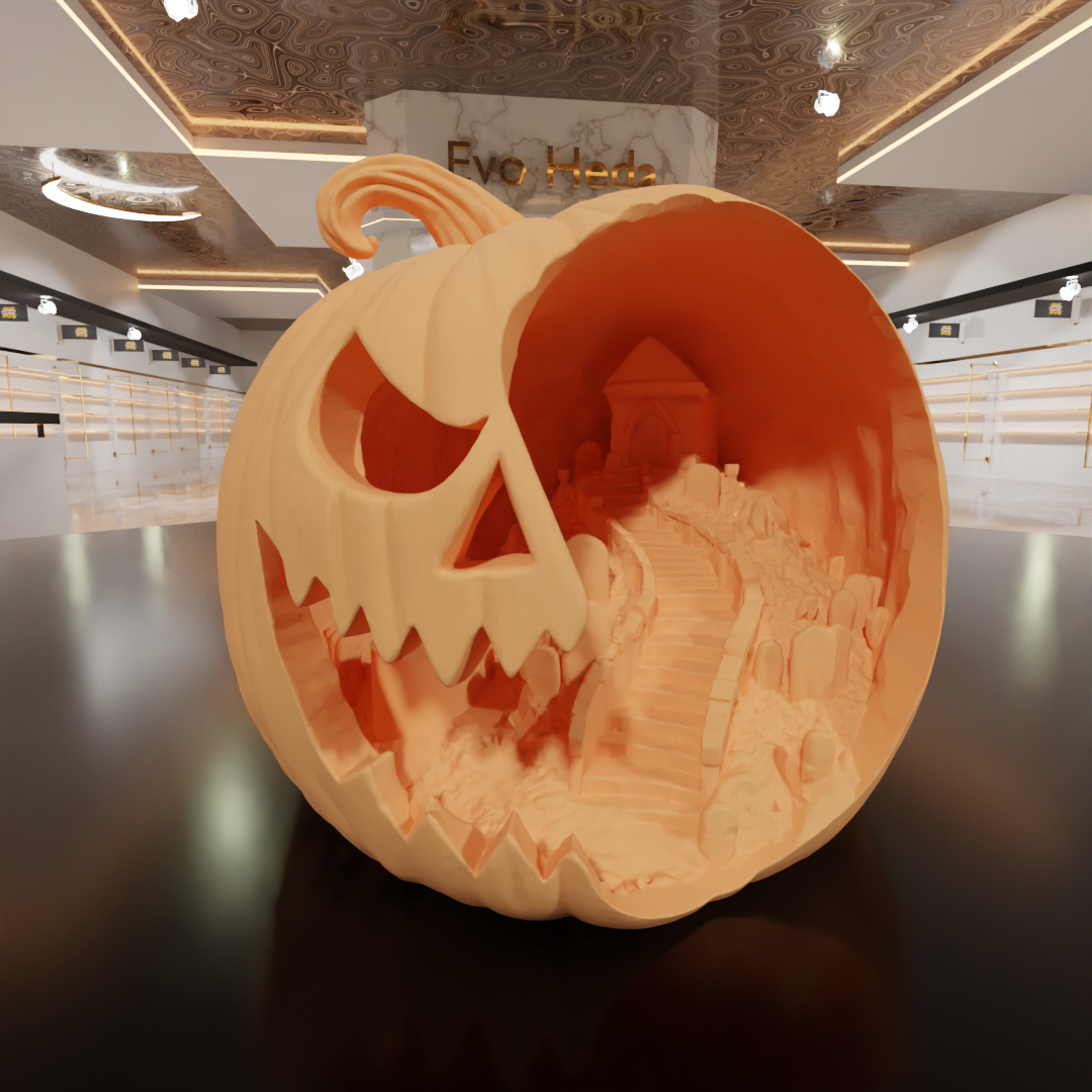 Pumpkin Scene - House