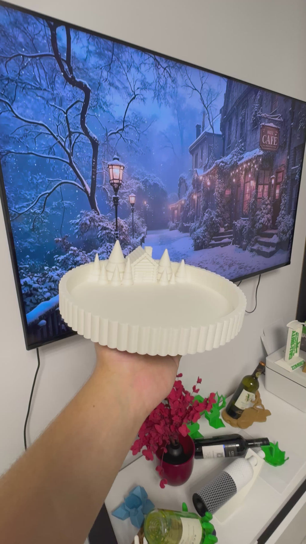 Christmas Village Display Tray