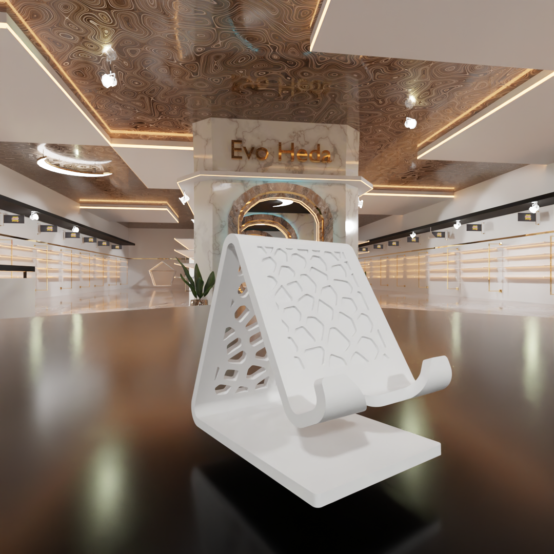 Mobile Phone Stand with Charging Cable Slot