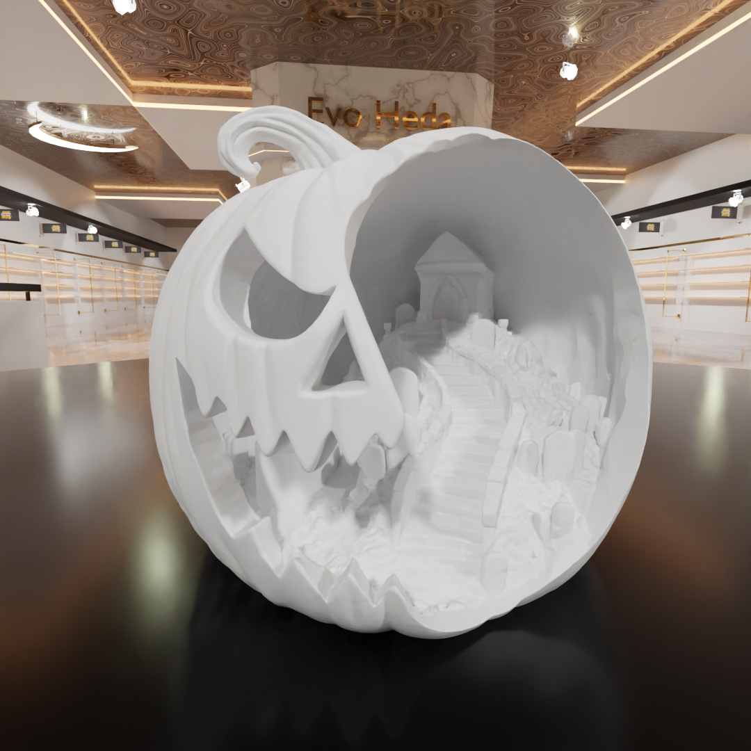 Pumpkin Scene - House