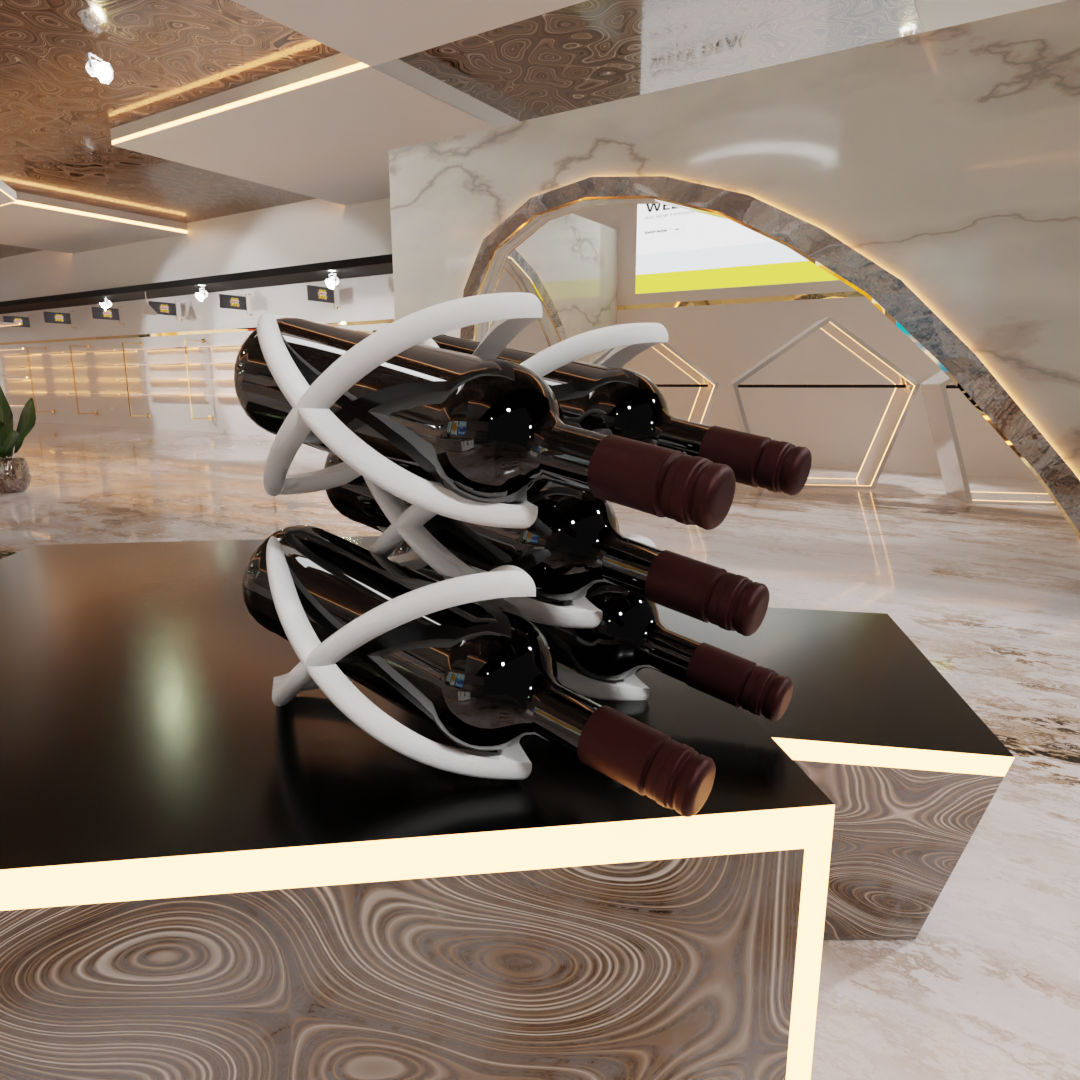 Wine Rack – 5 Bottle Display Stand