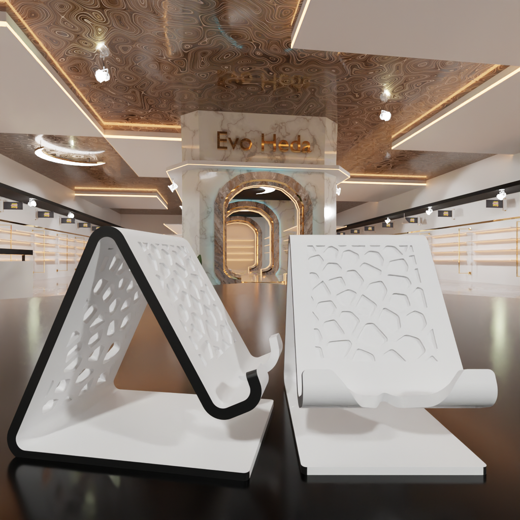 Mobile Phone Stand with Charging Cable Slot