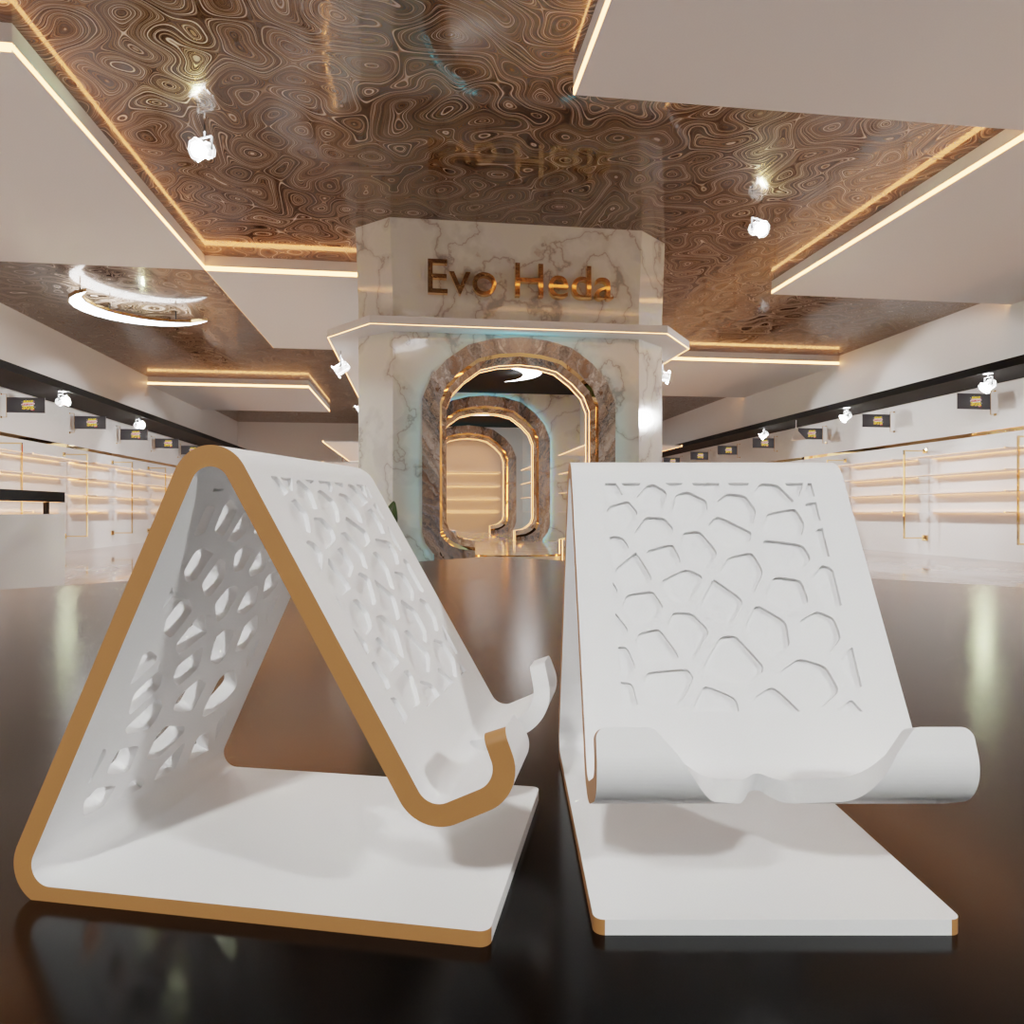 Mobile Phone Stand with Charging Cable Slot