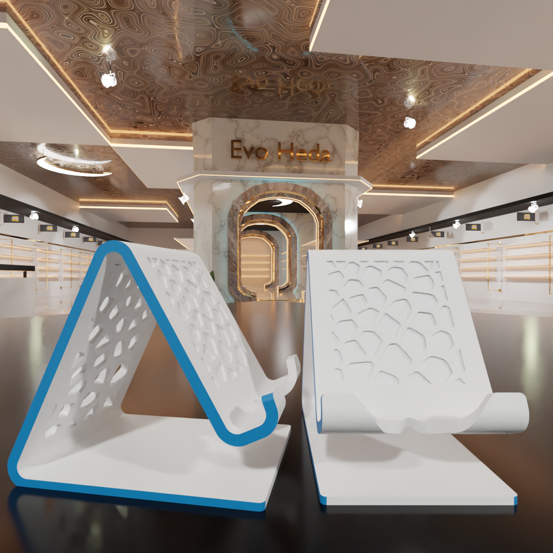 Mobile Phone Stand with Charging Cable Slot