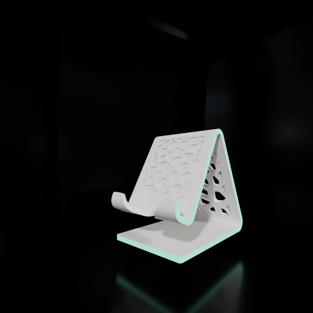 Mobile Phone Stand with Charging Cable Slot