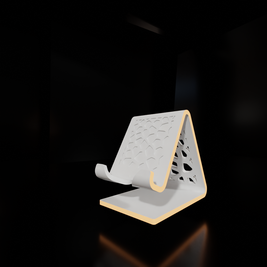 Mobile Phone Stand with Charging Cable Slot